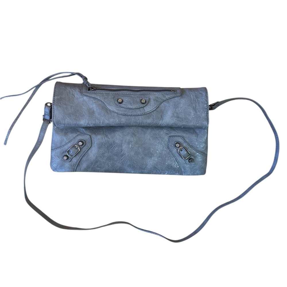 NWOT Balenciaga LIKE  Bag. Grey Leather Can be used as Cross body or Clutch